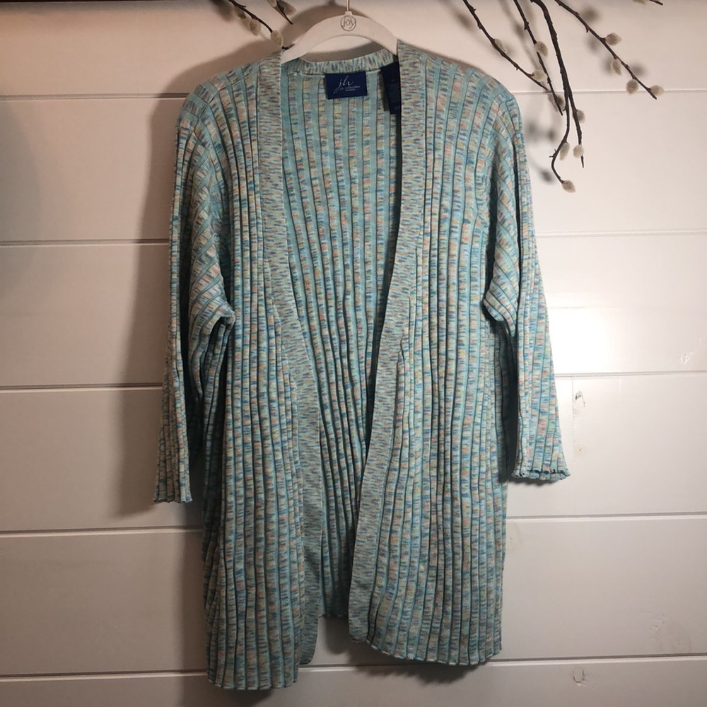 j.h. Collectibles women’s open cardigan.  Size 2X - Picture 3 of 11